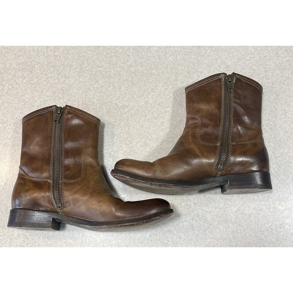 Women's Size 6B Frye Boots Melissa Button Short Brown Riding Style 77897-Western - Picture 5 of 13